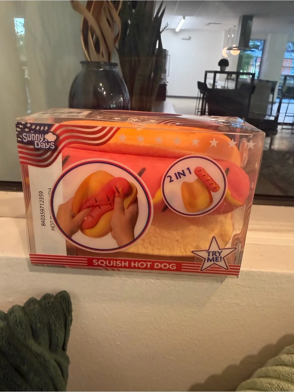 NWT Sunny Days Squish Hot Dog